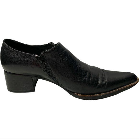 Paolo Conté Collection Black Pointed Block Heel - Picture 7 of 14